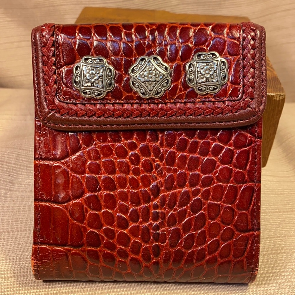 Brighton leather croc/alligator pattern wallet